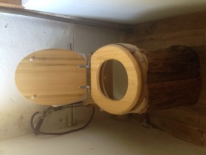 Le principe est d'intercaler une cale de bois entre la céramique et la lunette, pour la réhausser (pour pouvoir mettre un seau). Après, on peut chipoter en fixant aussi des planches verticales pour faire plus joli